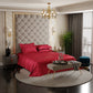 Flirty Red Flat Bedsheet Set