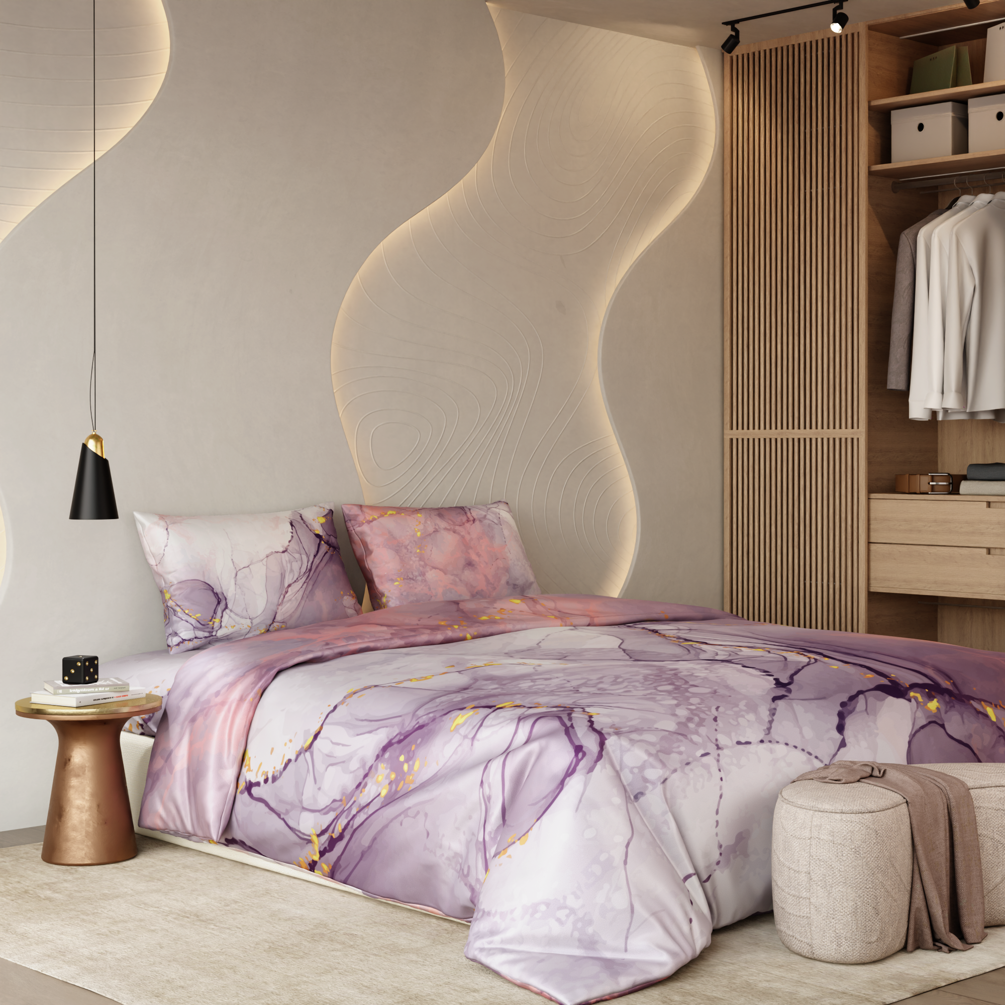 Beneath Lavender Skies Comforter