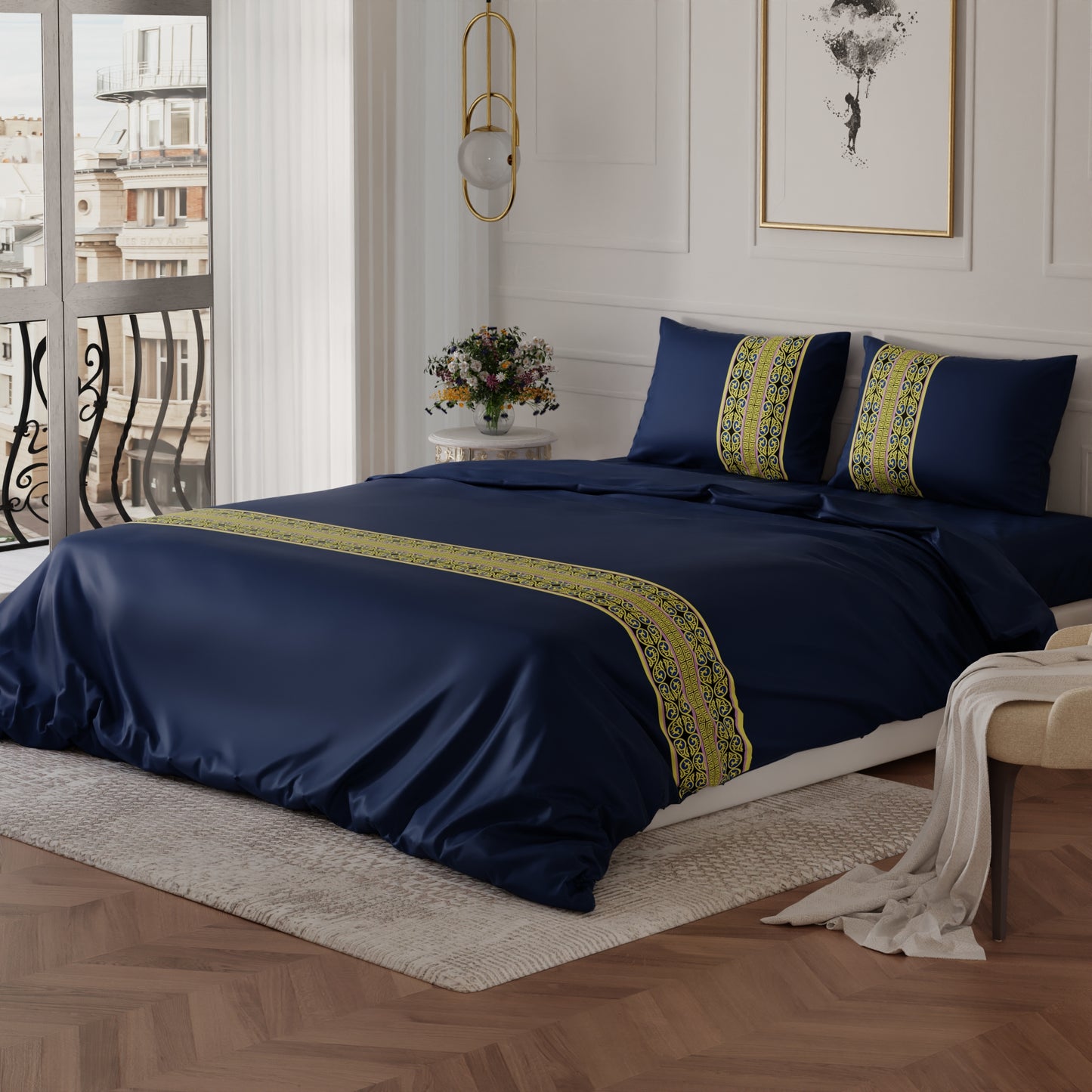 Imperial Indigo Comforter Set