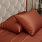 Silk-Like Melted Caramel Pillow Covers - Set of 2