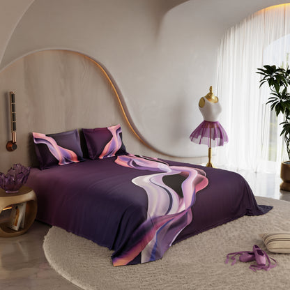 Plum Pirouette 100% Cotton Bedsheet Set