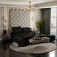 Midnight Black Flat Bedsheet Set