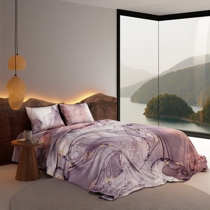 Beneath Lavender Skies Bedsheet Set