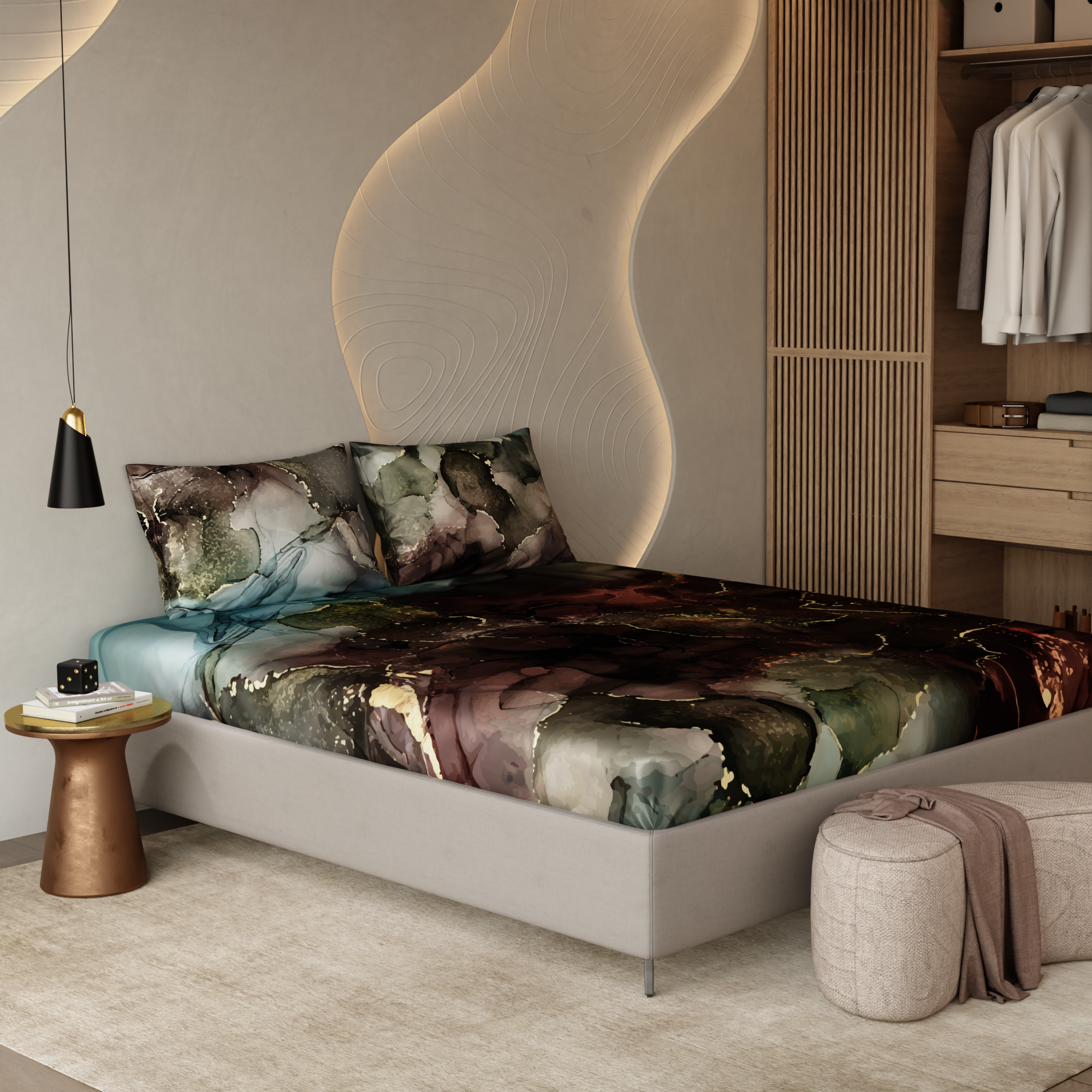 Dance of the Forest Fitted Bedsheet Set