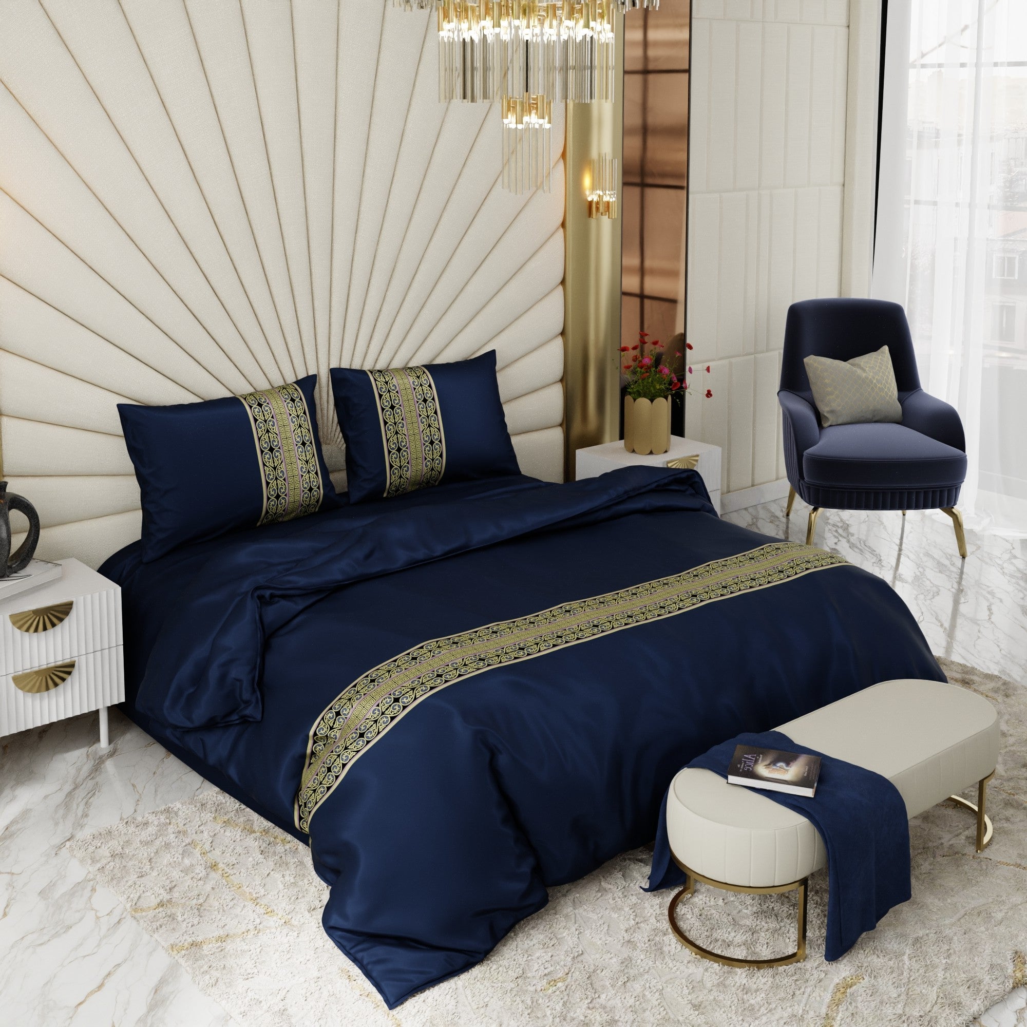 Imperial Indigo Comforter Set