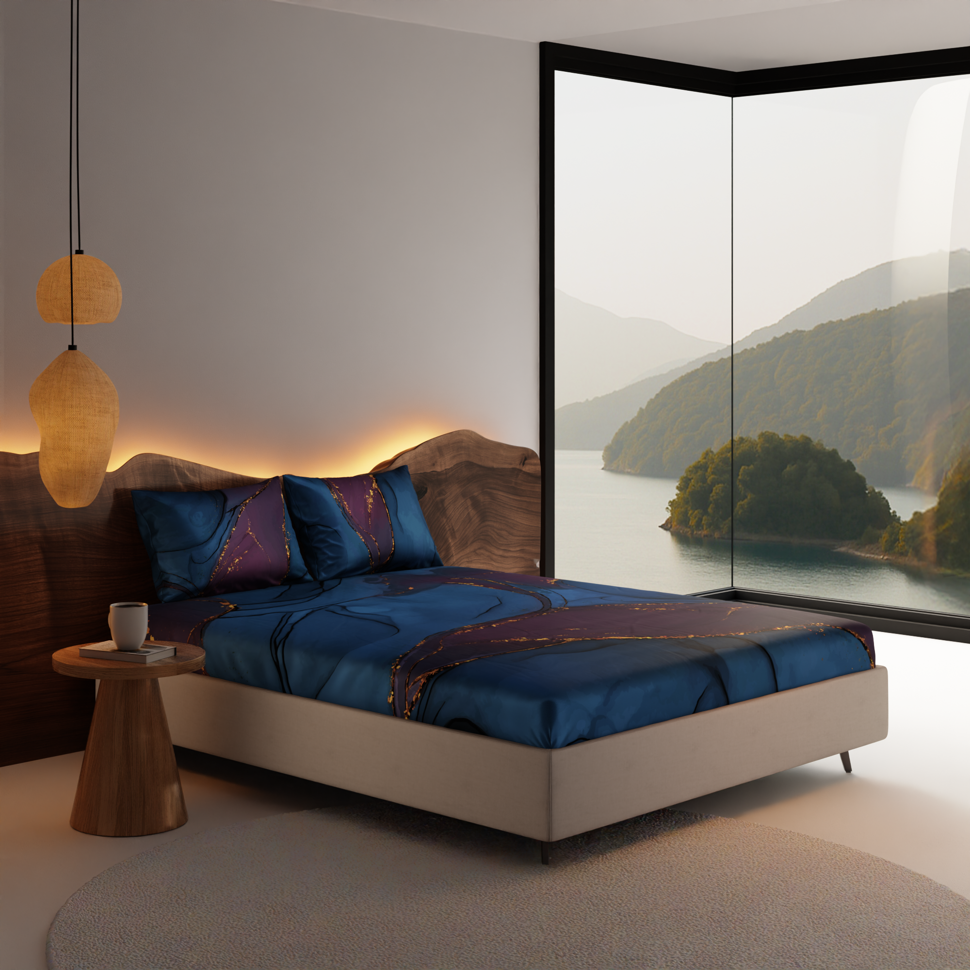 Whispers of the Cosmos Fitted Bedsheet Set
