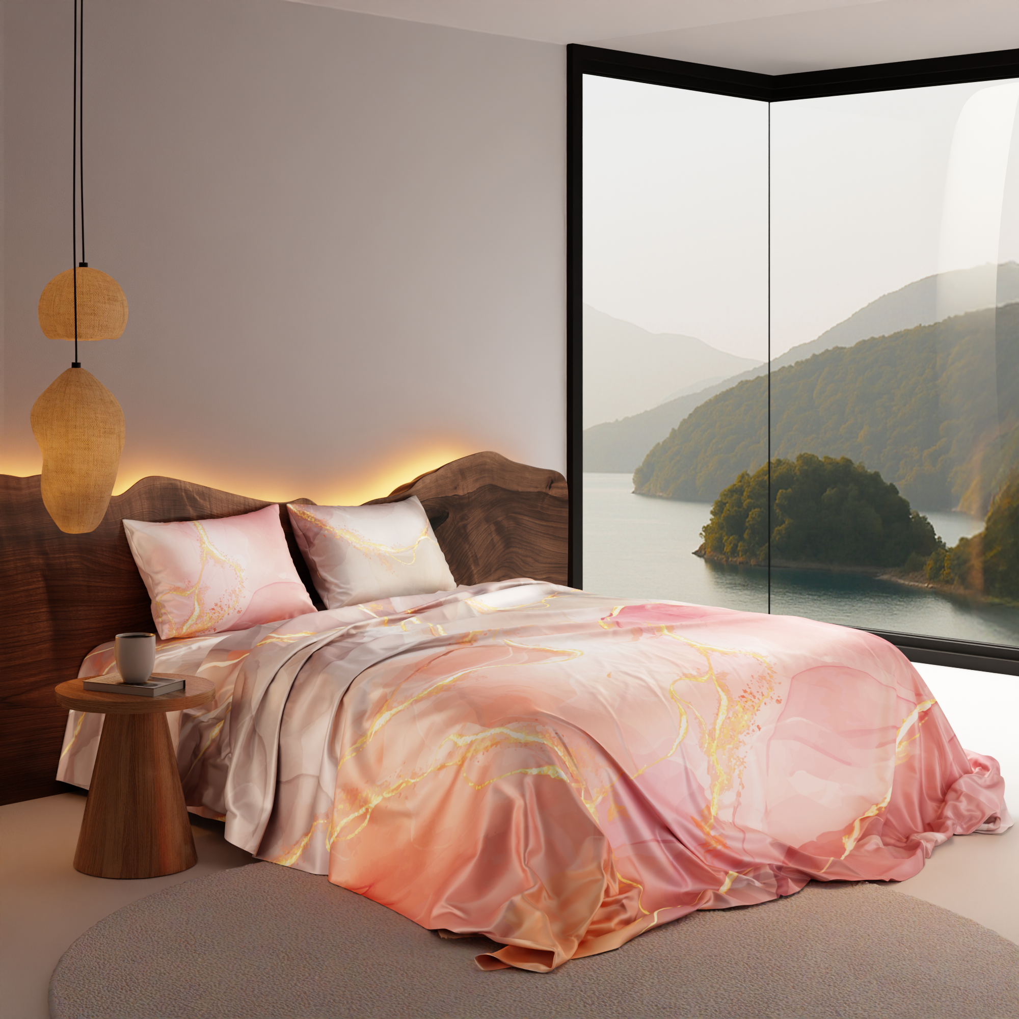 Dawn’s Brushstroke Bedsheet Set