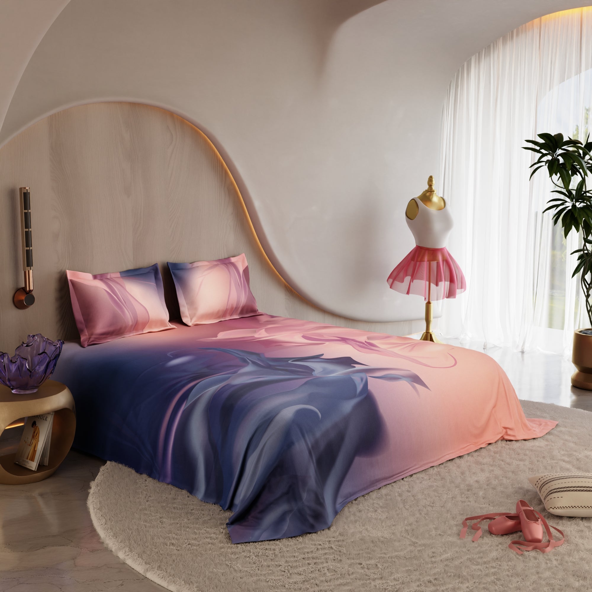 Sunset Stage 100% Cotton	Bedsheet Set