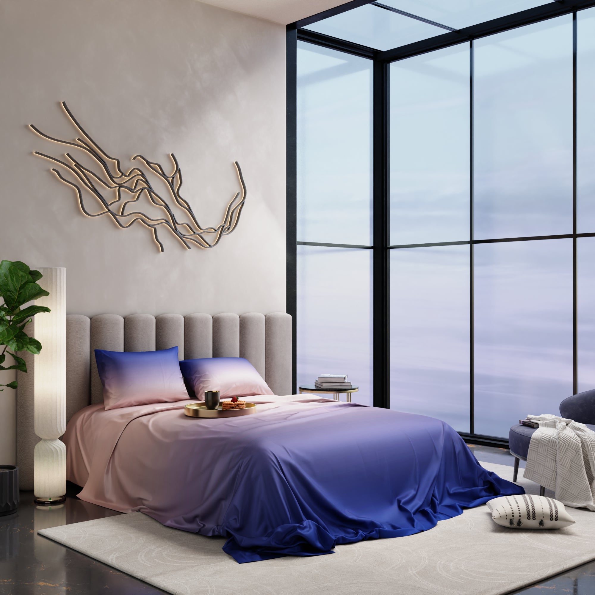 Evening Glow Bedsheet Set