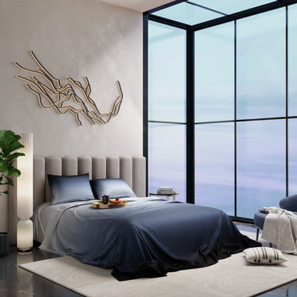 Moonlit Embrace Bedsheet Set