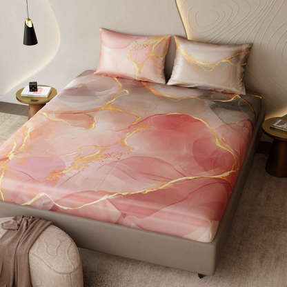 Dawn’s Brushstroke Fitted Bedsheet Set