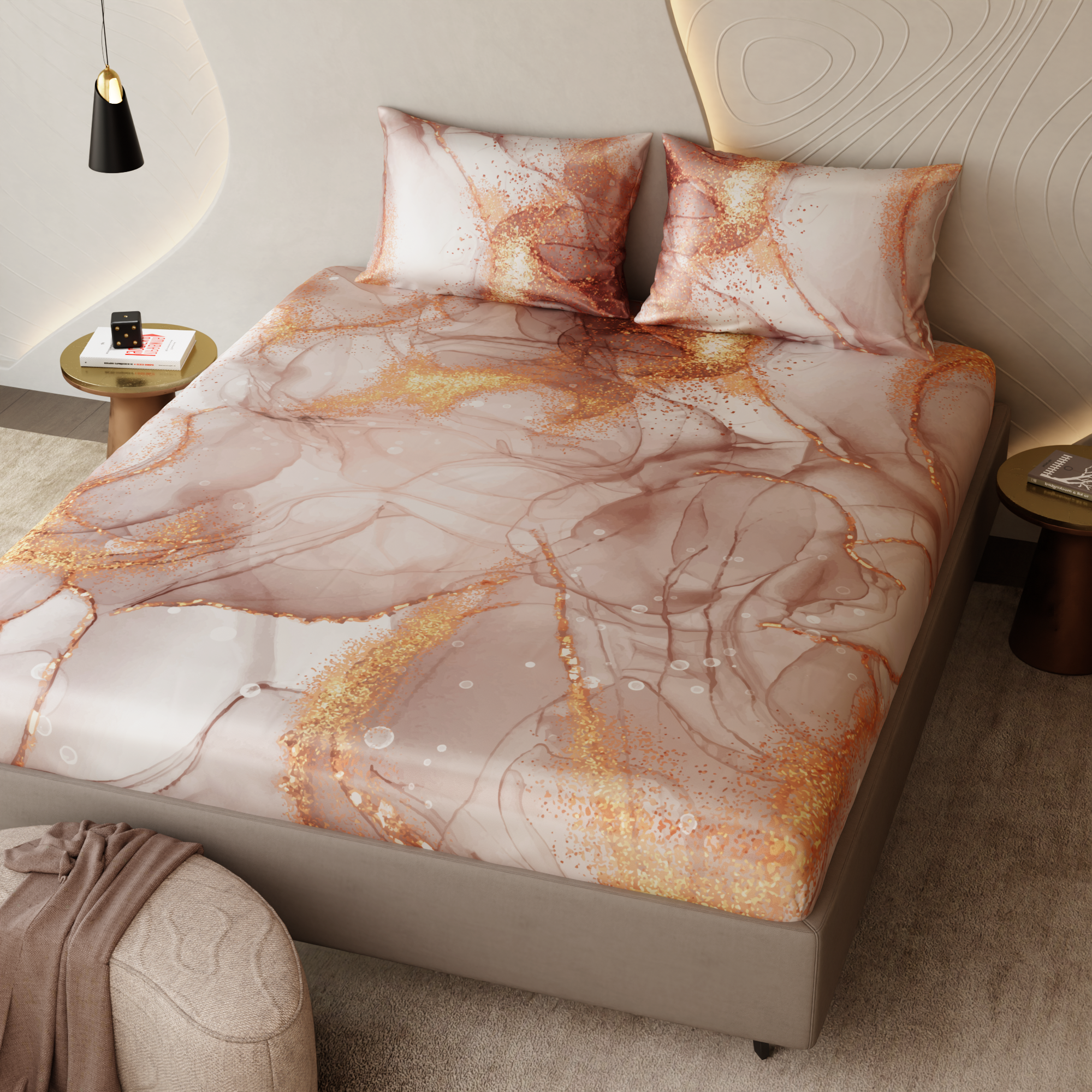 Serenade in Champagne Fitted Bedsheet Set