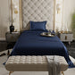 Mystique Blue Flat Bedsheet Set