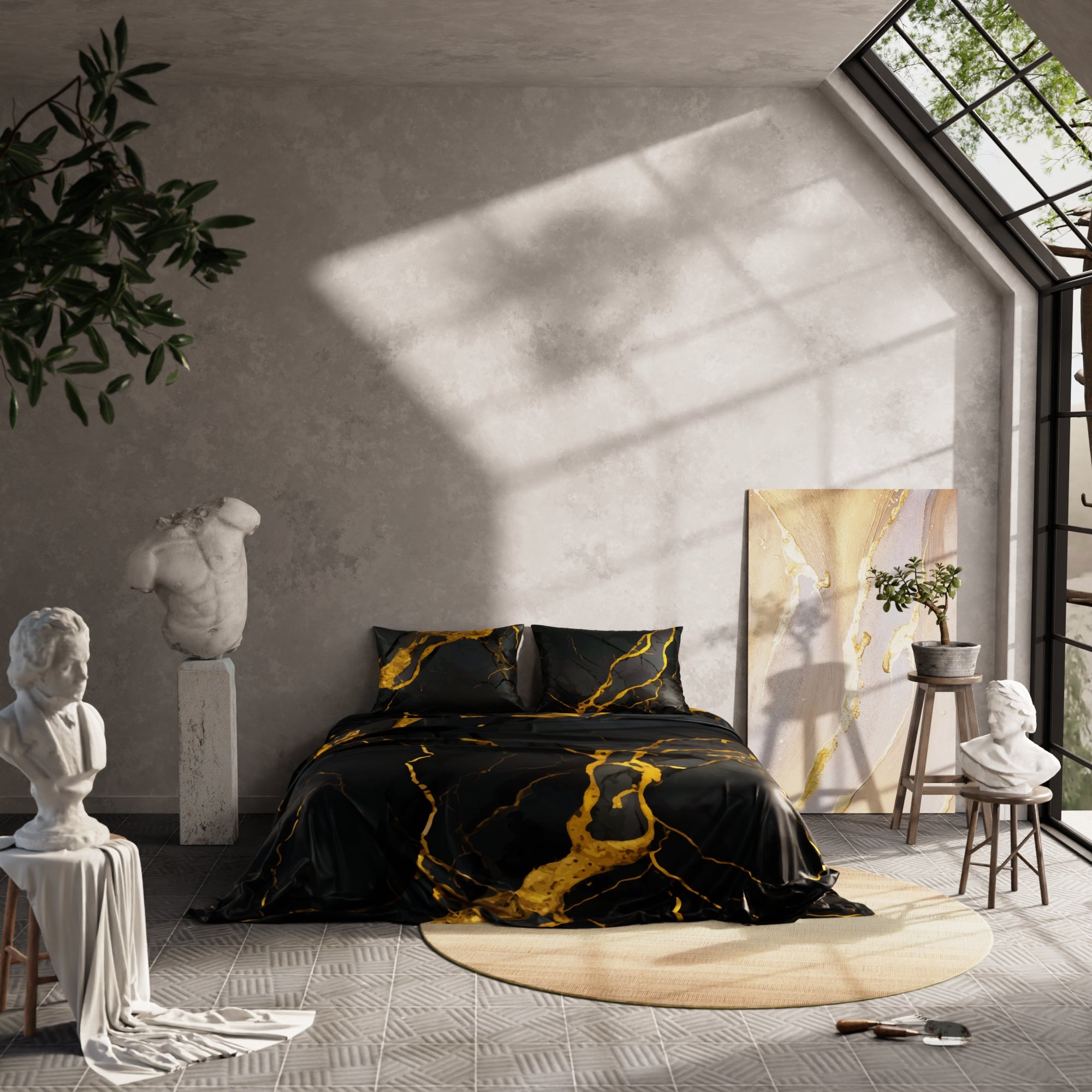 Embers in the Dark Bedsheet Set