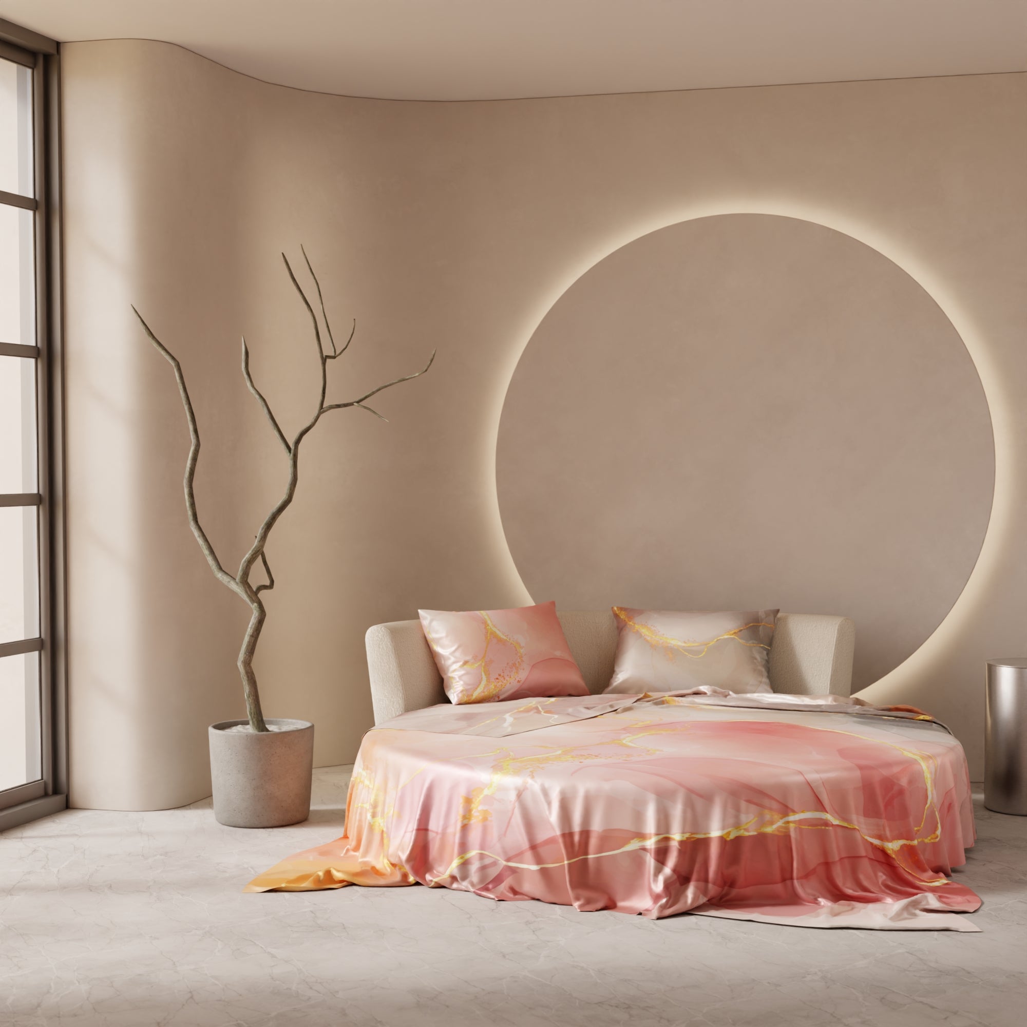 Dawn’s Brushstroke Bedsheet Set