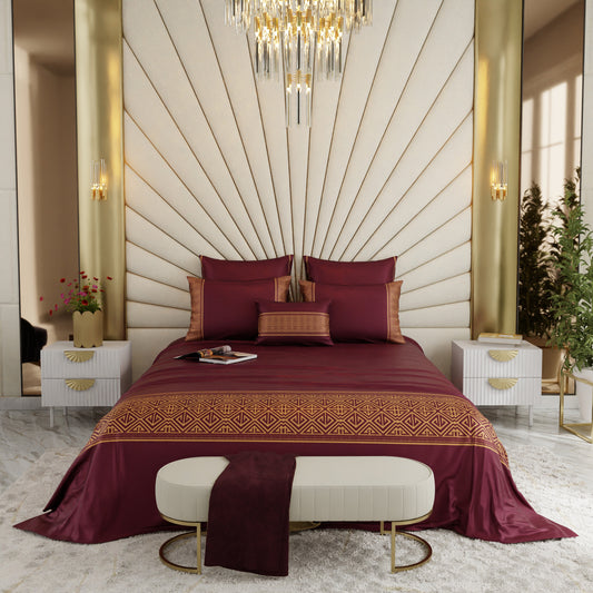 Majesty's Merlot 6 Piece Bedsheet Set