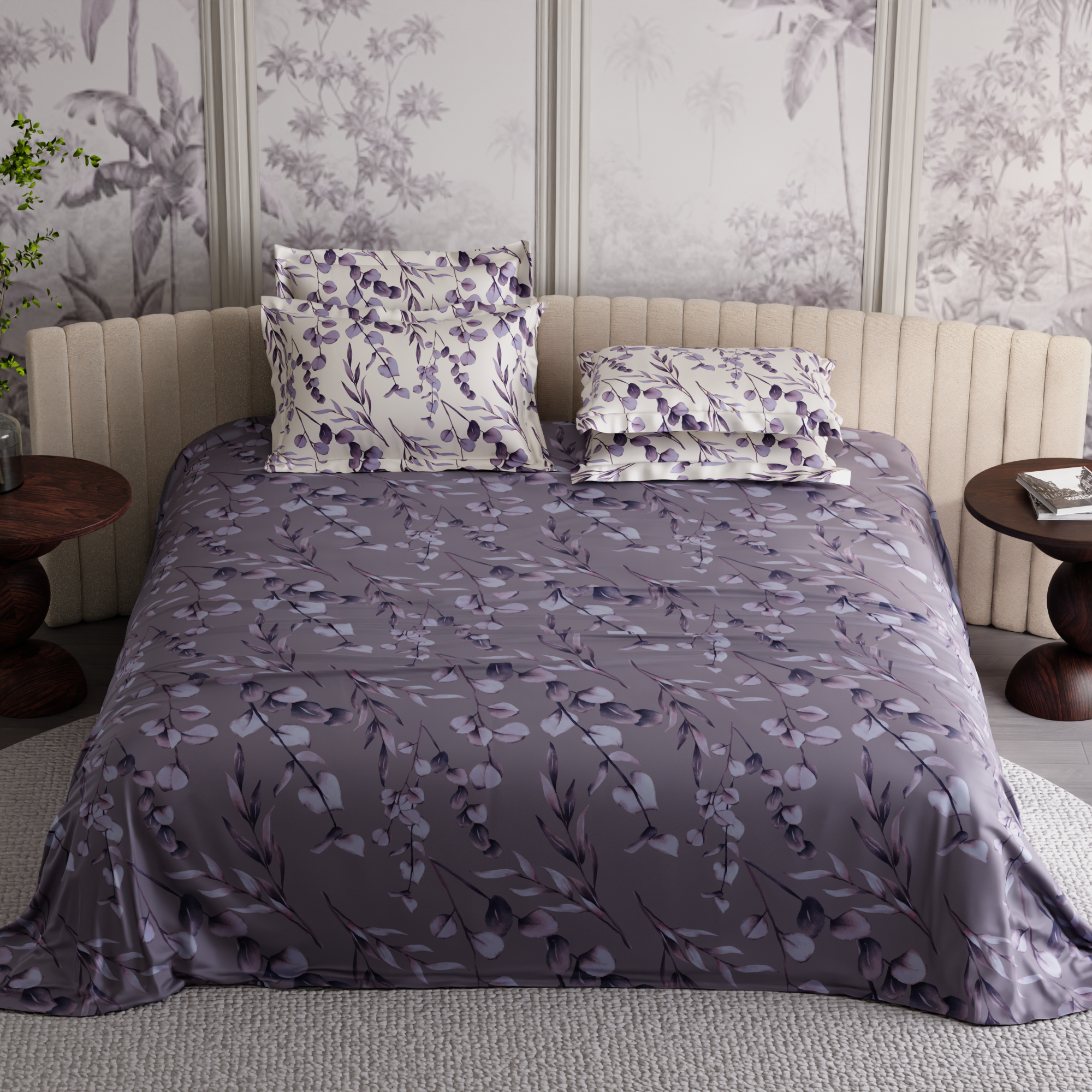 Wisteria Shade 300TC 100% Cotton Bedsheet Set