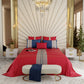 Crimson Glory 6 Piece Bedsheet Set Combo (with fillers)