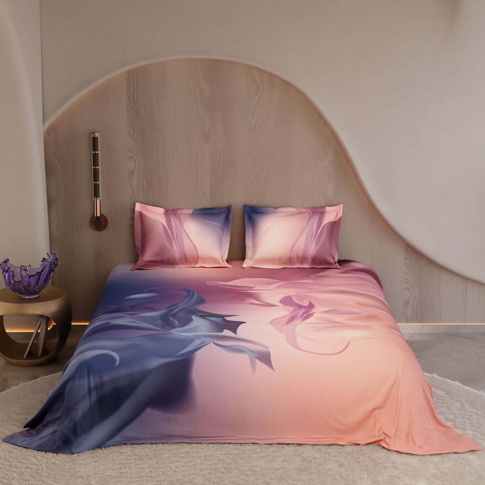 Sunset Stage 100% Cotton	Bedsheet Set