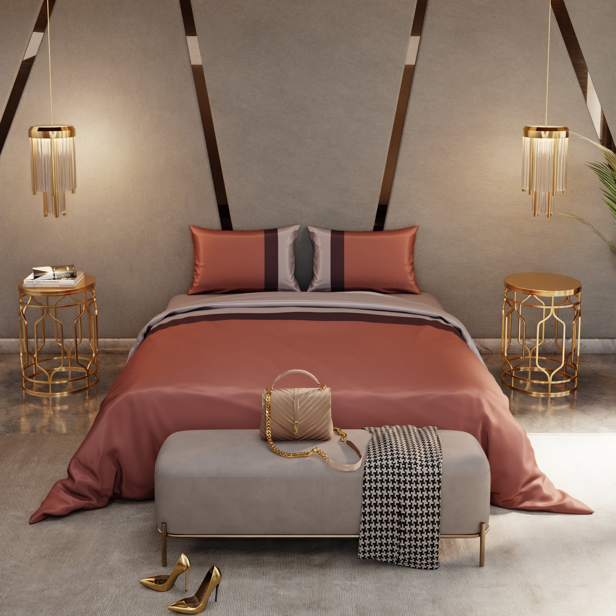 Urban Tri-Bands Comforter Set