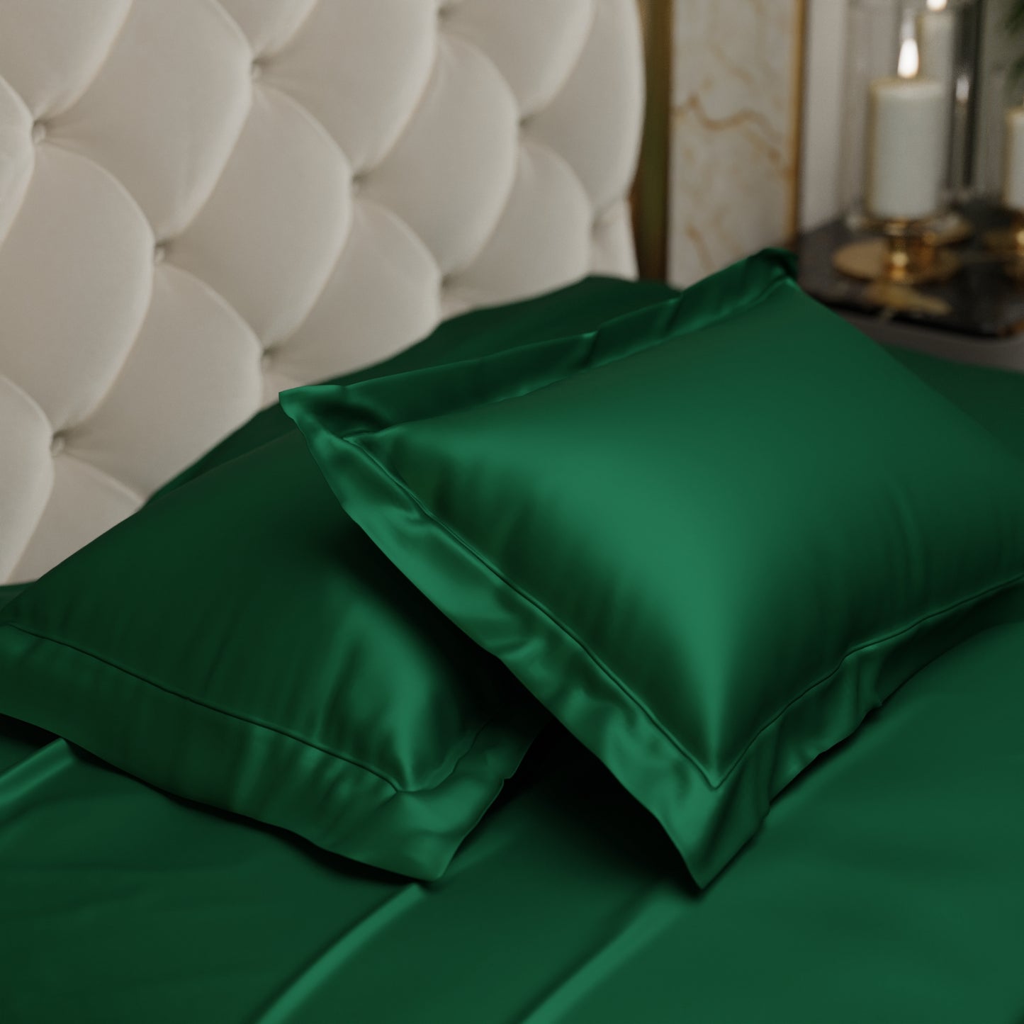 Emerald Green Pillow Covers - Set of 2