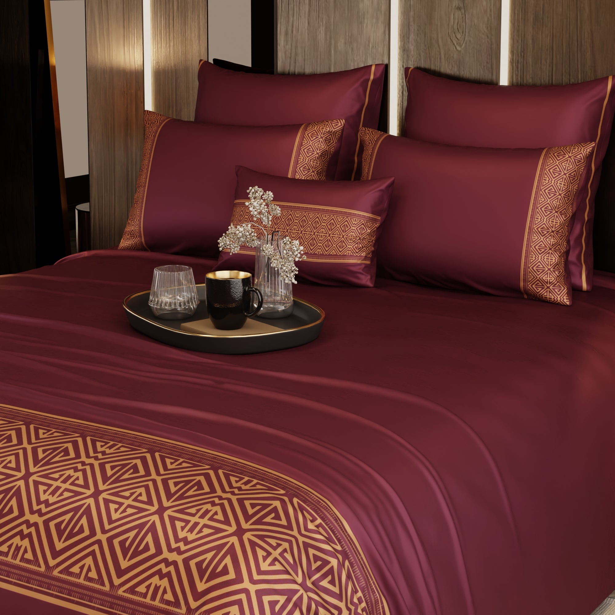Majesty's Merlot 6 Piece Bedsheet Set