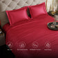 Flirty Red Flat Bedsheet Set