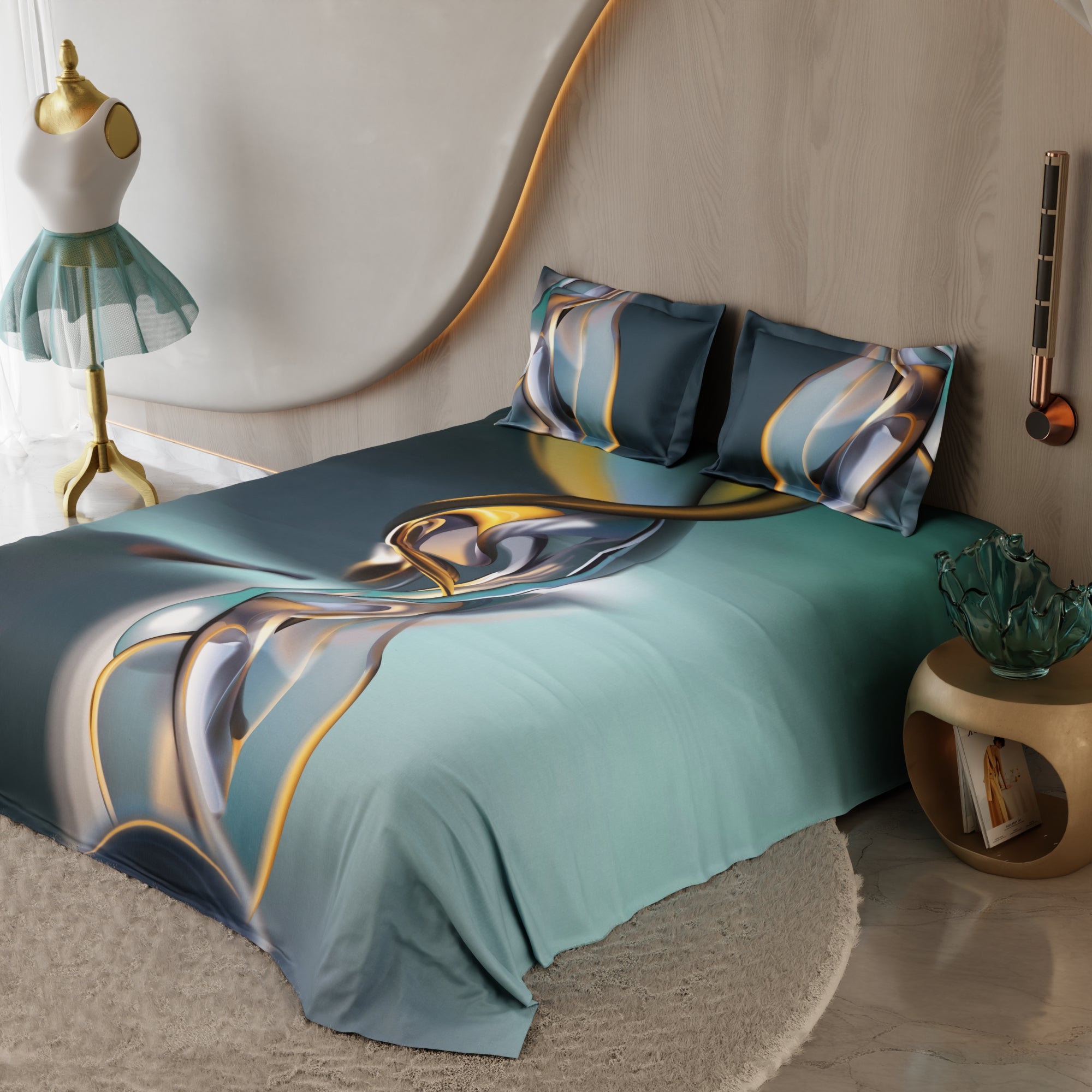 Amber Rhythm 100% Cotton Bedsheet Set