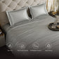 Harbour Mist Grey Flat Bedsheet Set