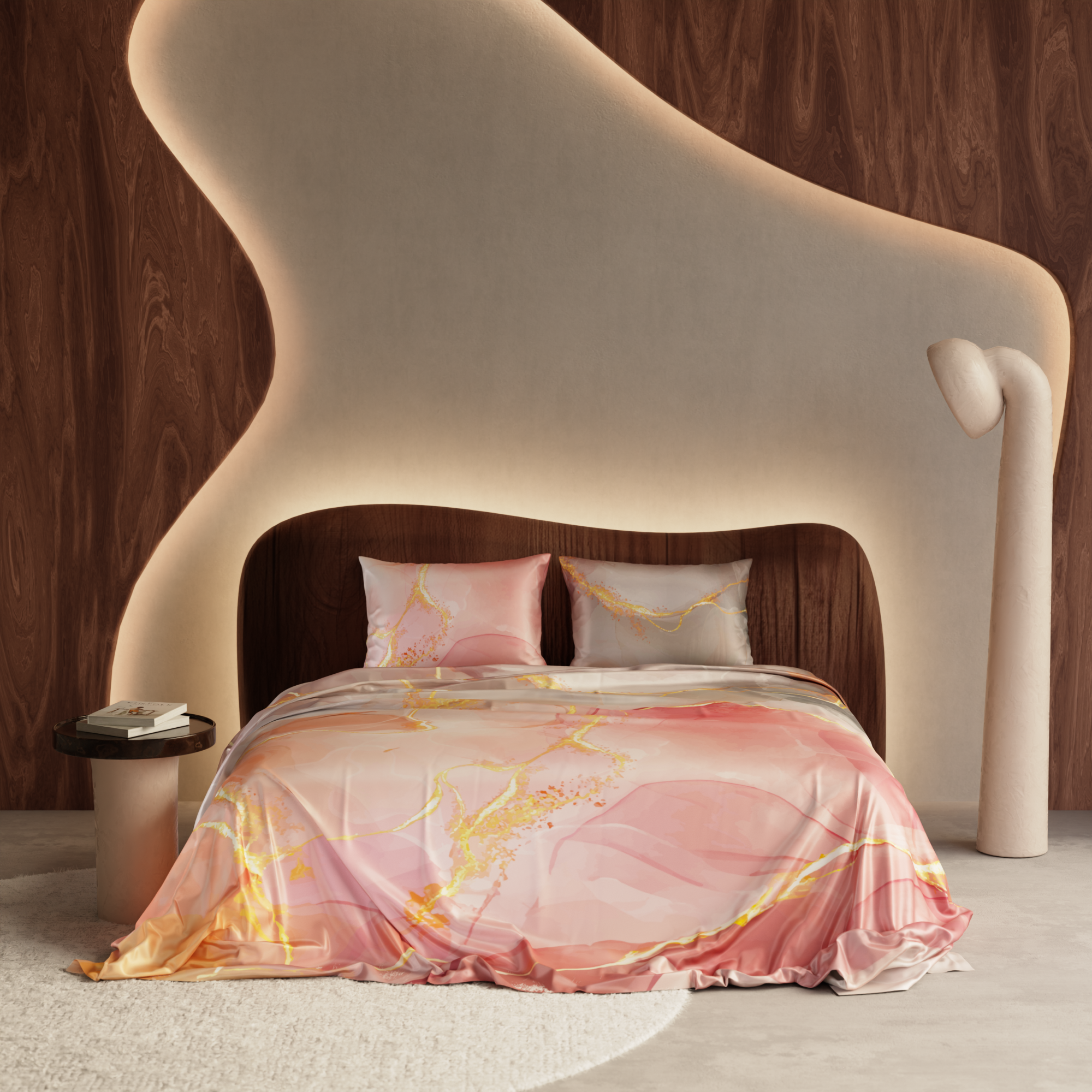 Dawn’s Brushstroke Bedsheet Set