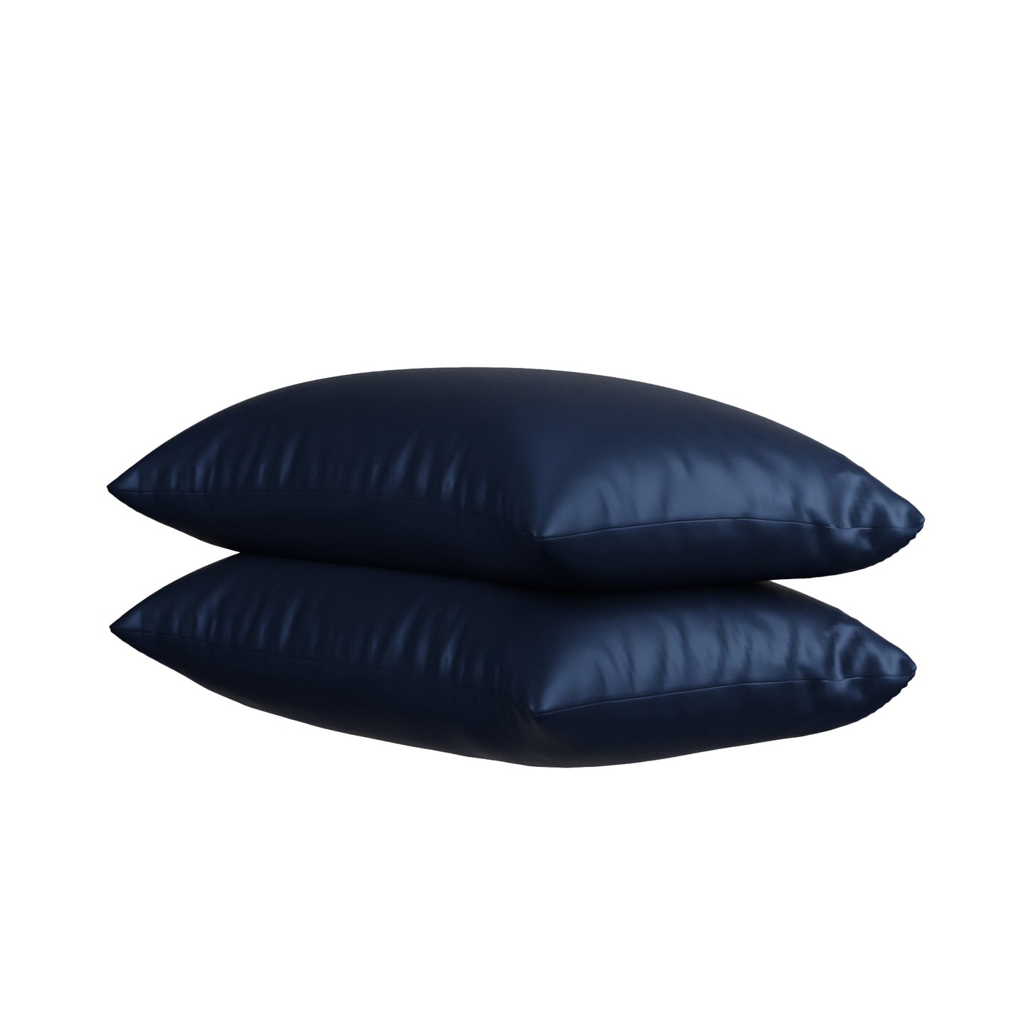 Silk-Like Mystique Blue Pillow Covers - Set of 2