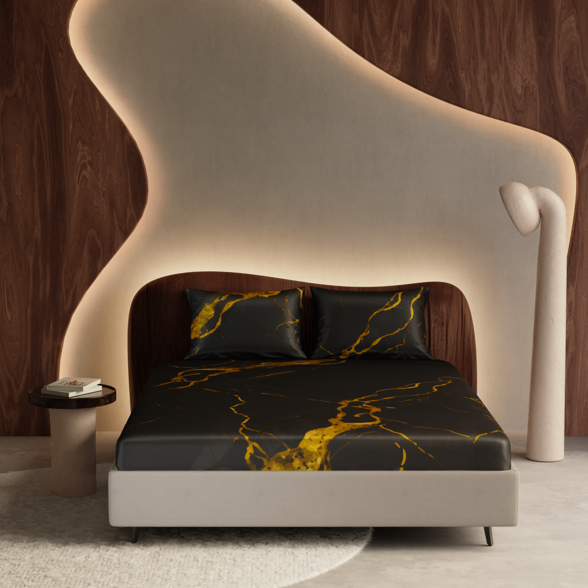 Embers in the Dark Fitted Bedsheet Set