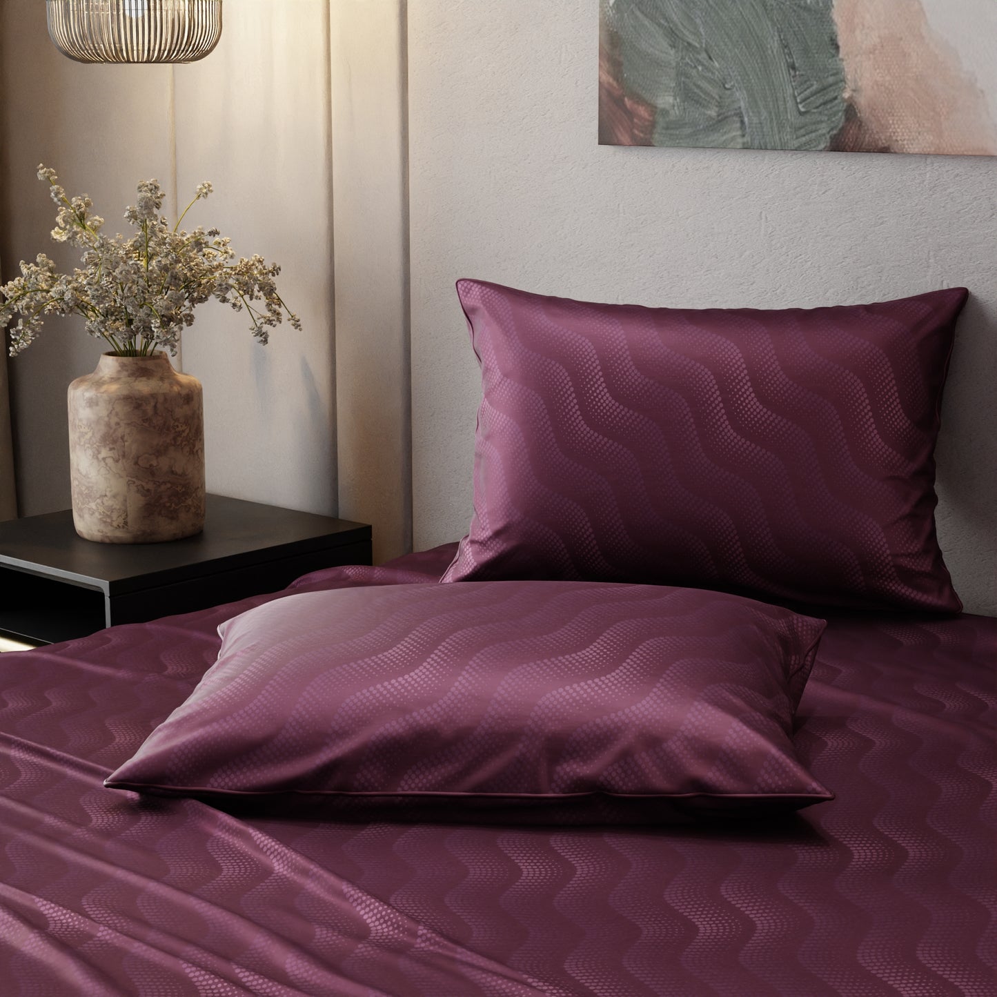 Burgundy Bliss Bedsheet Set