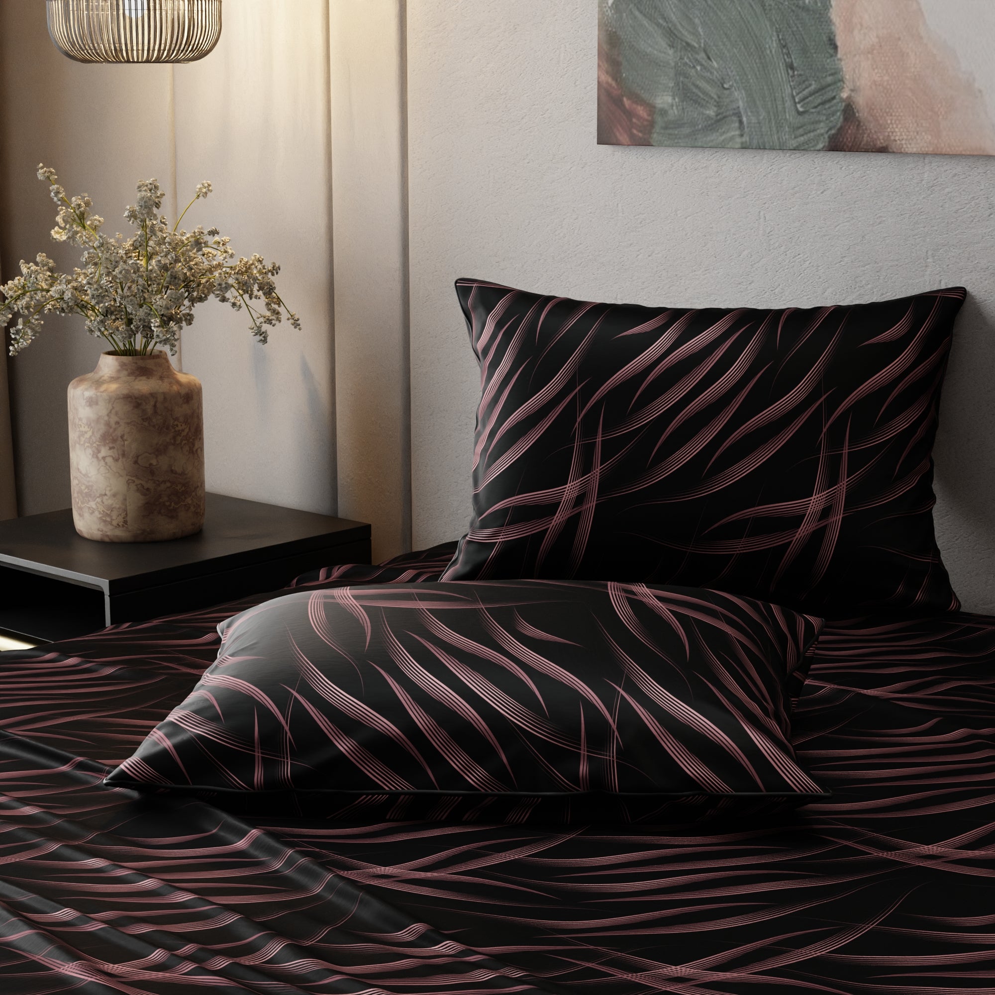 Noir Rouge Bedsheet Set