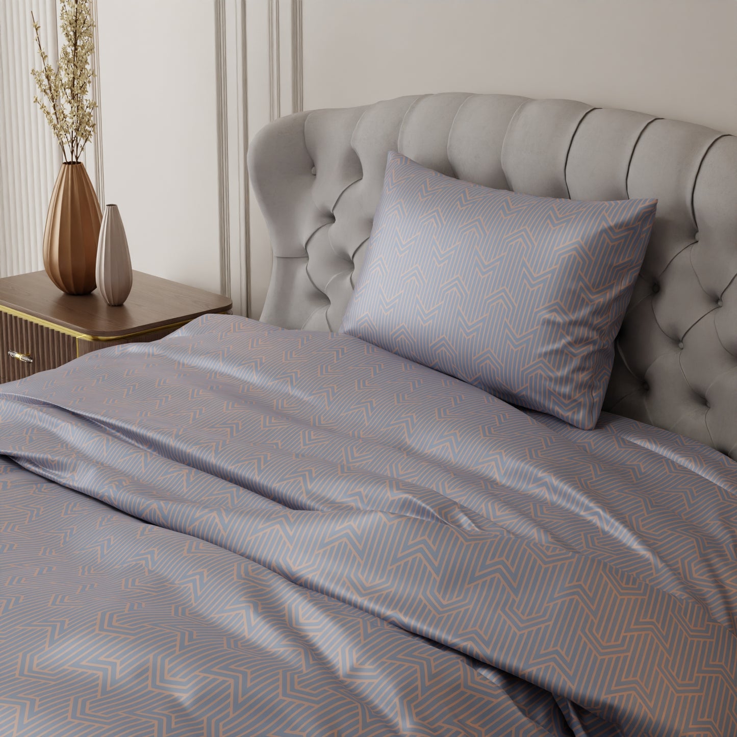 Le Gris Mosaic Bedsheet Set