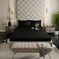 Midnight Black Fitted Bedsheet Set