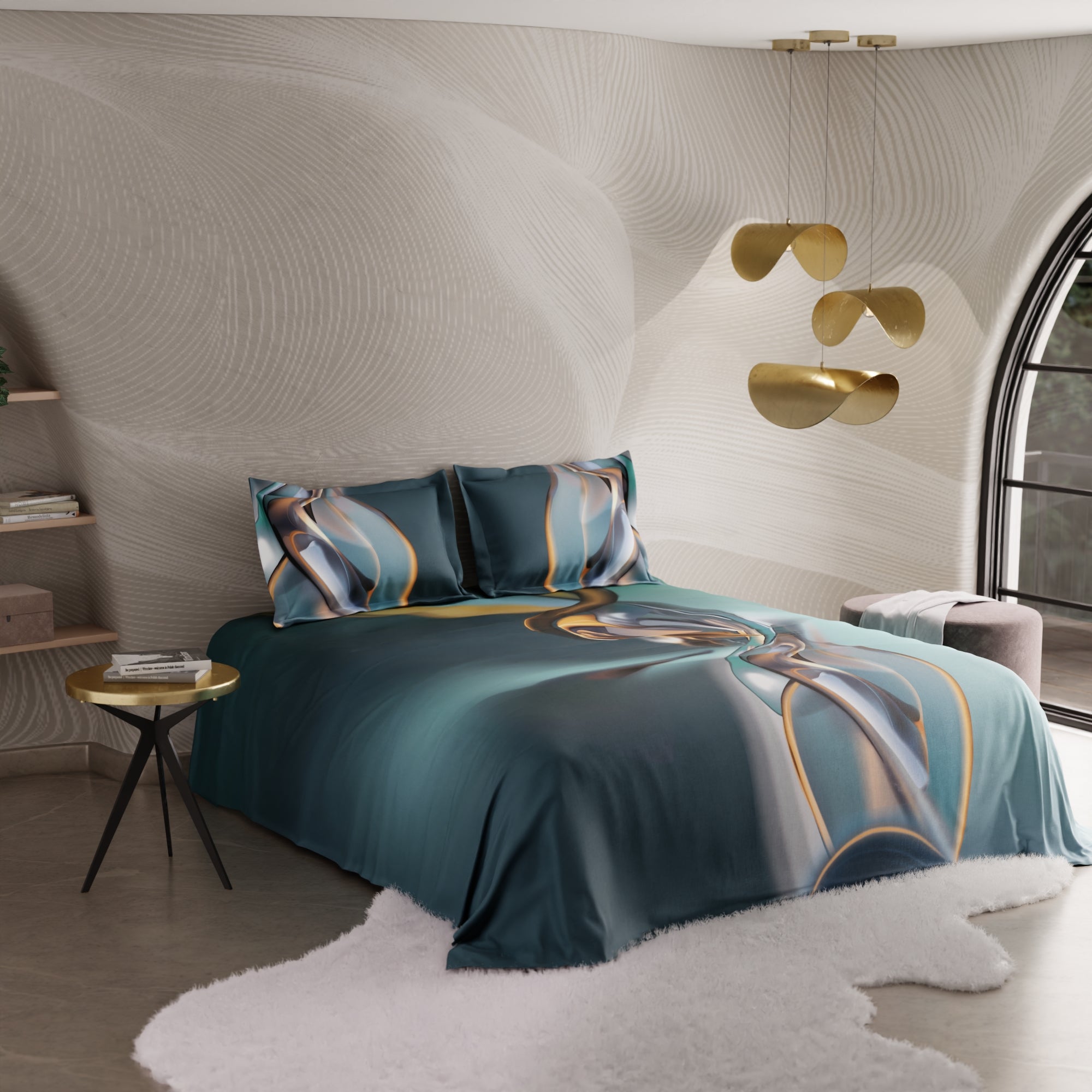 Amber Rhythm 100% Cotton Bedsheet Set