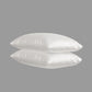 Silk-Like Vanilla White Pillow Covers - Set of 2