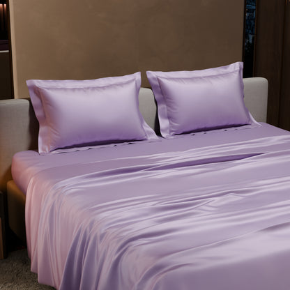 Lilac Affair Flat Double Bedsheet Set