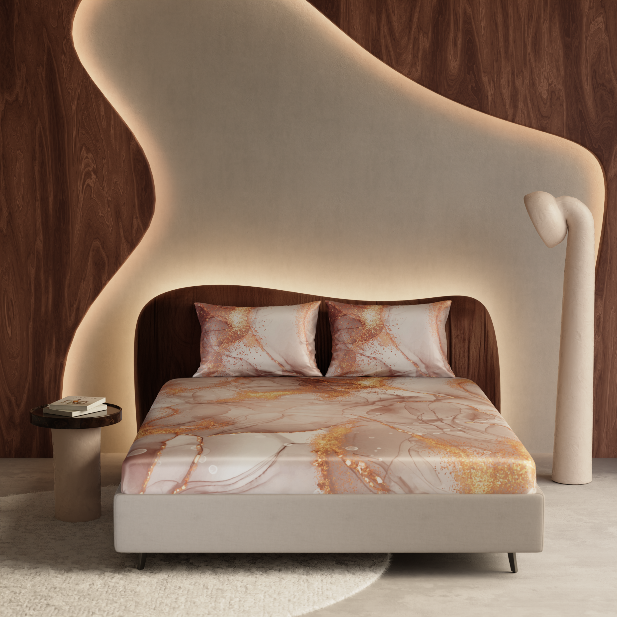Serenade in Champagne Fitted Bedsheet Set