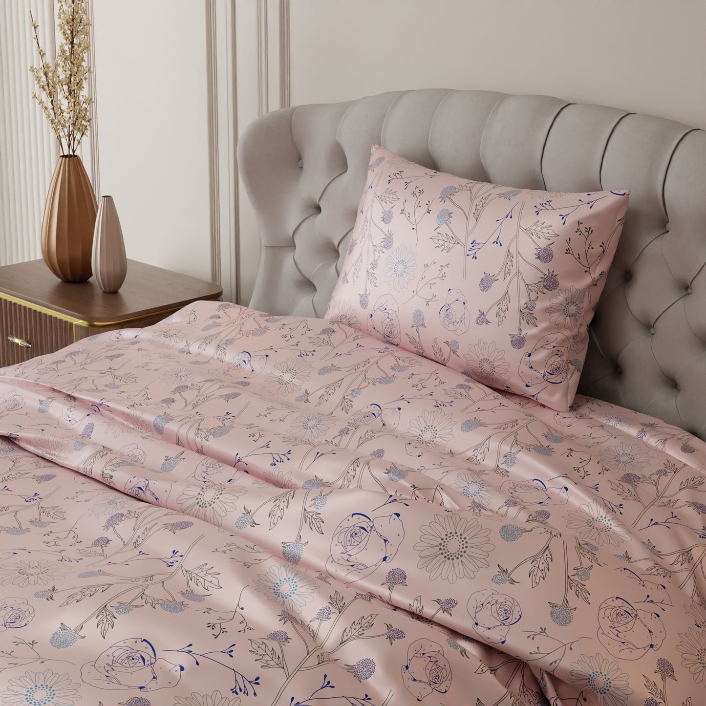 Paris Peach Fuzz Bedsheet Set