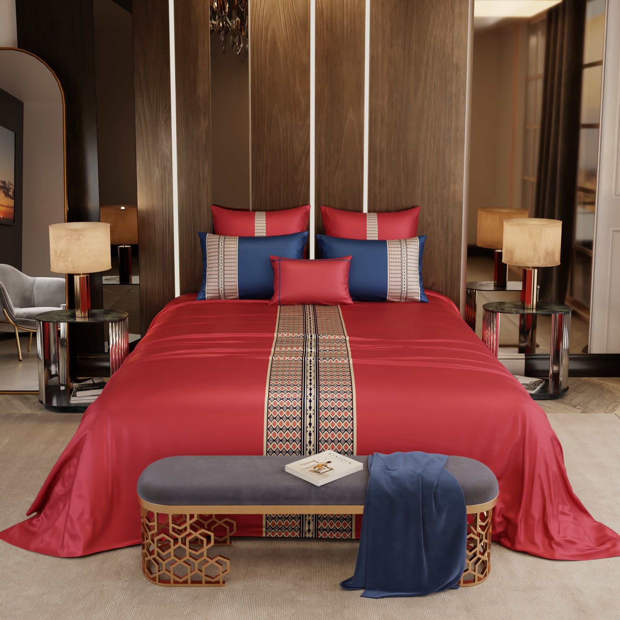 Crimson Glory 6 Piece Bedsheet Set