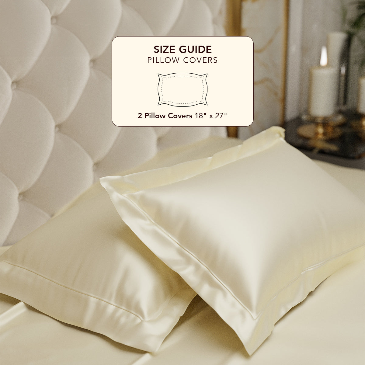 Charming Ivory Pillow Covers - Set of 2