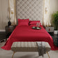 Flirty Red Flat Bedsheet Set