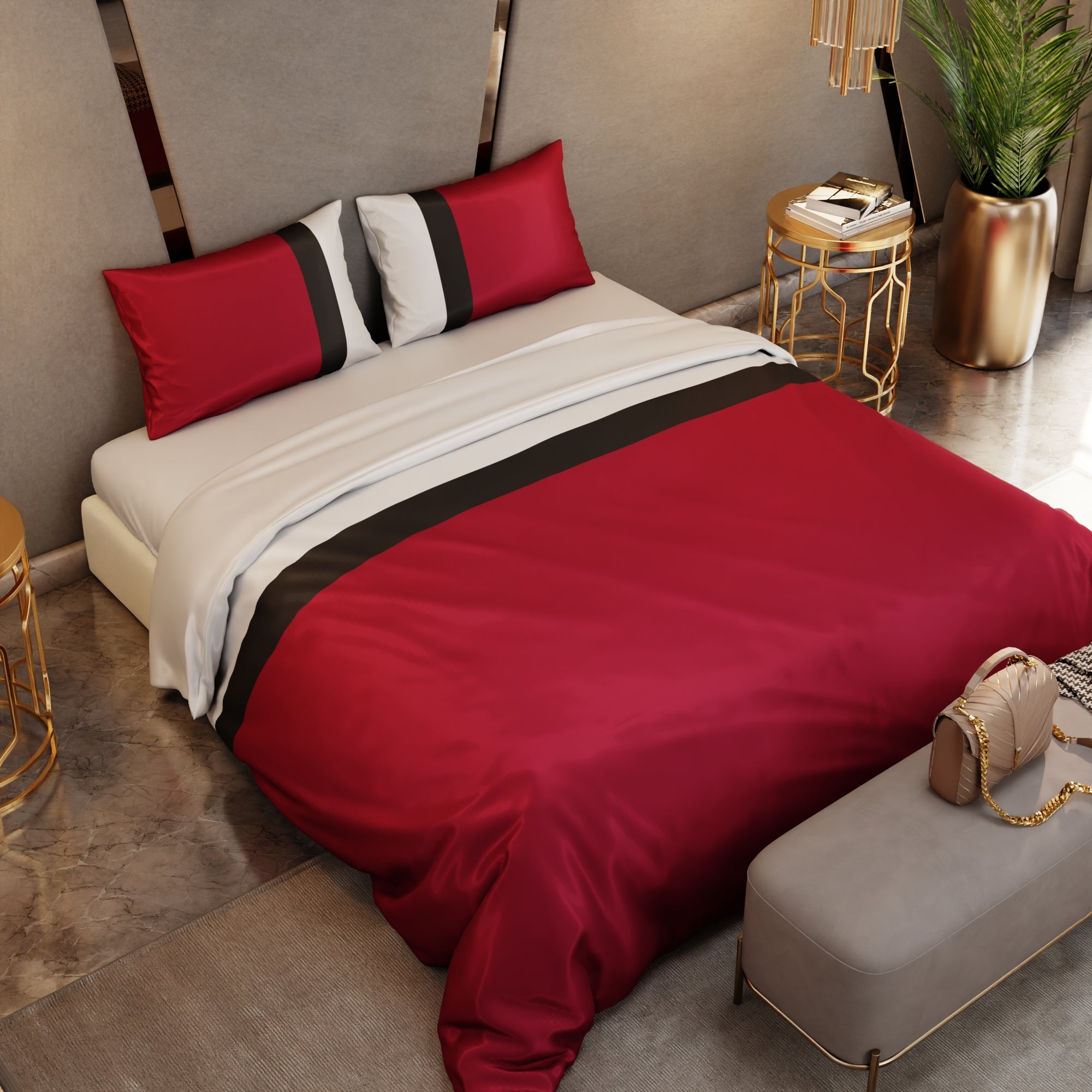 Chic Paris Bands Comforter Set
