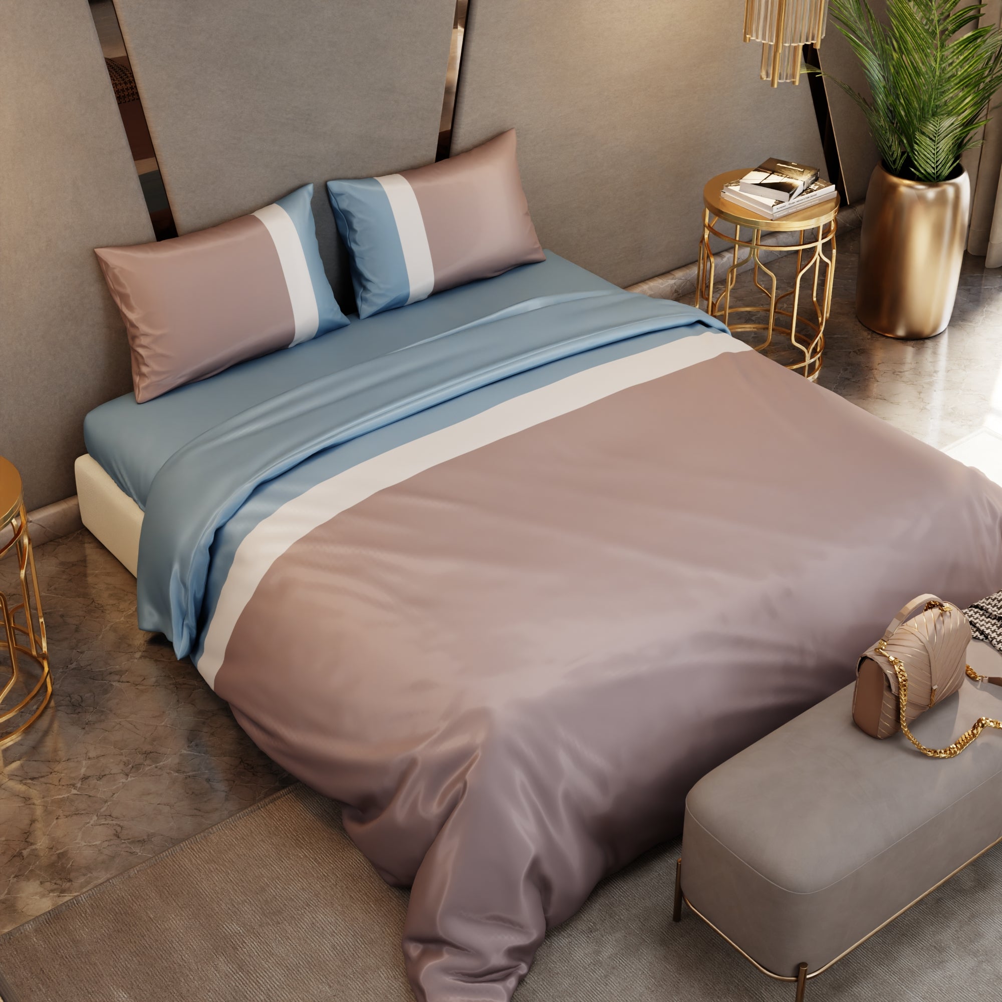 Urban Elegance Bands Comforter Set