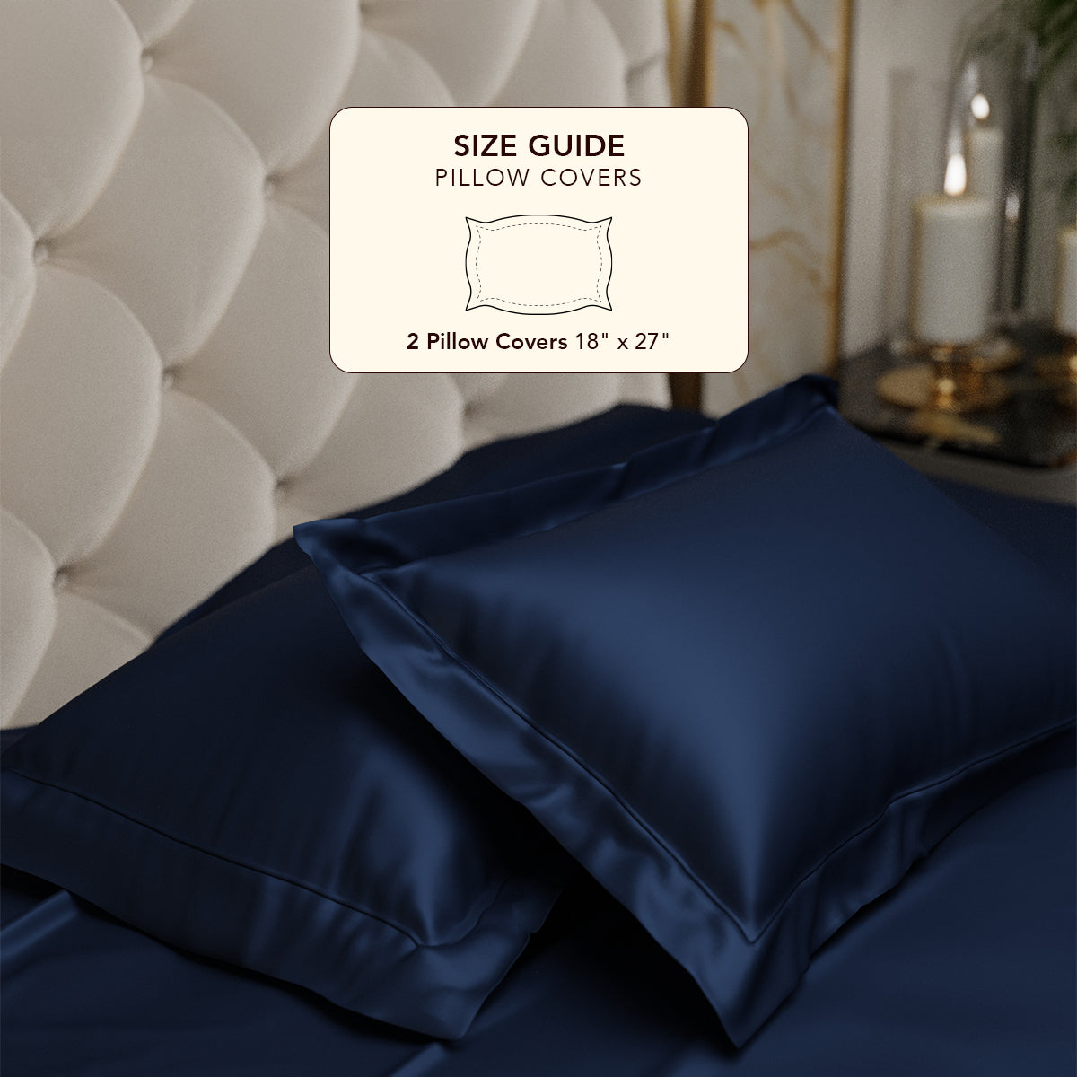 Mystique Blue Pillow Covers - Set of 2