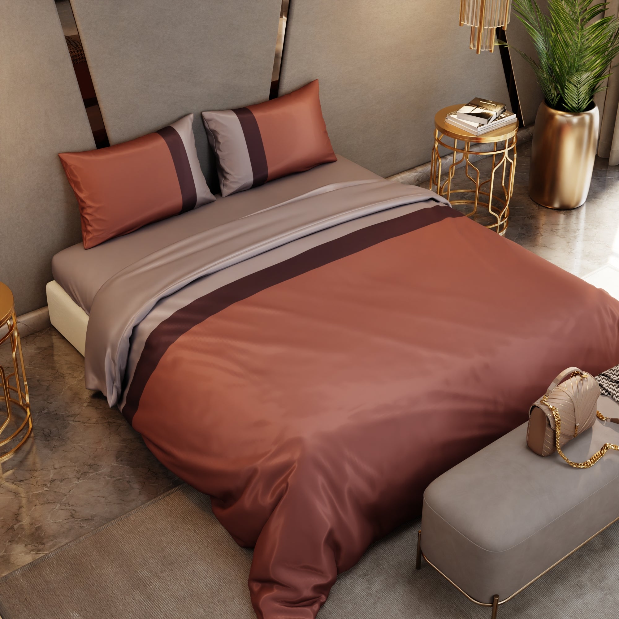 Urban Tri-Bands Comforter Set