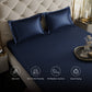 Mystique Blue Fitted Bedsheet Set