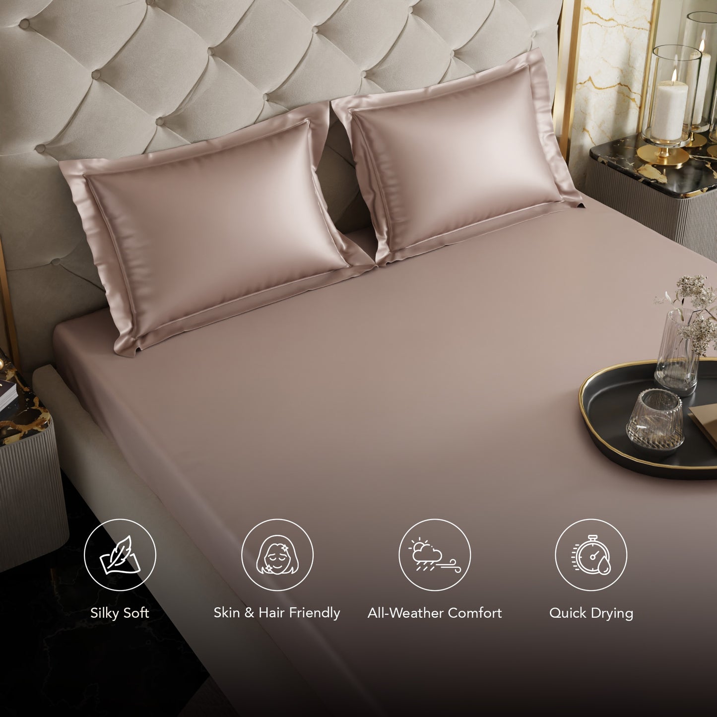 Champagne Fitted Bedsheet Set